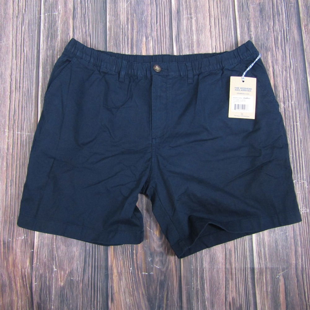 Chubbies NEW NWT Mens 2XL Navy Blue 7" Stretch Twill Shorts Armadas